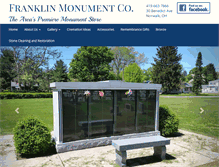Tablet Screenshot of franklin-monument.com